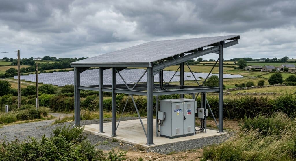 Installation solaire avec onduleur en zone rurale
